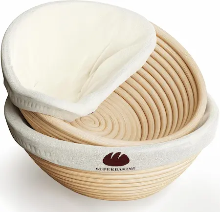 Superbaking Banneton Proofing Basket Set of 2